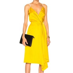 Victoria Beckham Heavy Fluid Silk Wrap Dress